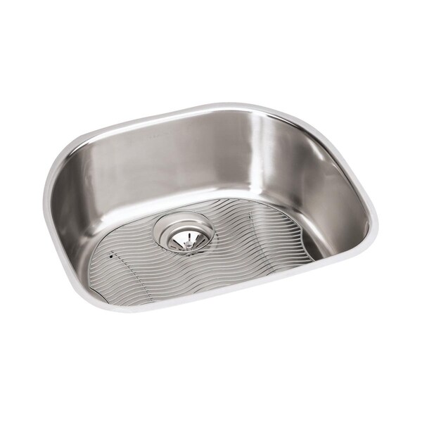 Elkay Stainless Steel 23-9/16 X 21-1/8 X 10 Single Bowl Undermount Sink Kit EGUH211810DBG - main